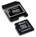 Kingston Technology 4GB miniSDHC (Class 4) High Capacity Secure Digital Card SDM4/4GB