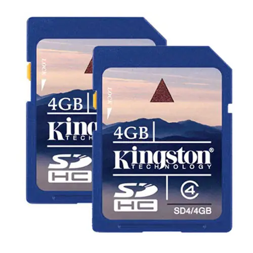 Kingston Technology 4GB SD Twin pack SD4/4GB-2P