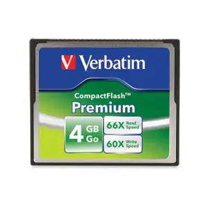 Verbatim Premium CompactFlash 4GB Memory Card 95500
