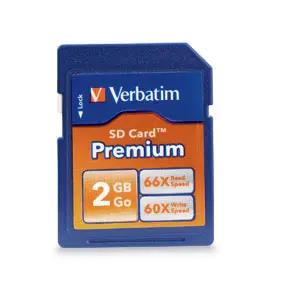 Verbatim Premium SD 2GB Memory Card 95496