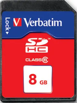Verbatim SecureDigital SDHC Class 6 8GB 44019