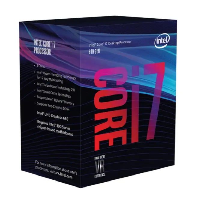 Intel HP Intel Core i7-8700 2 GHz 3DB91AV