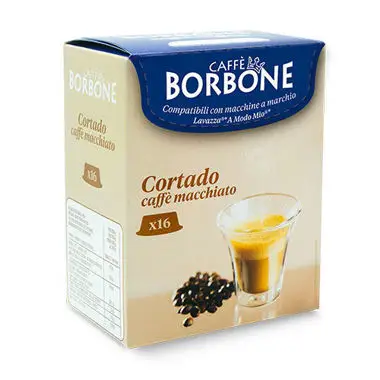 Caffè Borbone Cortado caffe macchiato 16BORBONECORTADODONCARLO