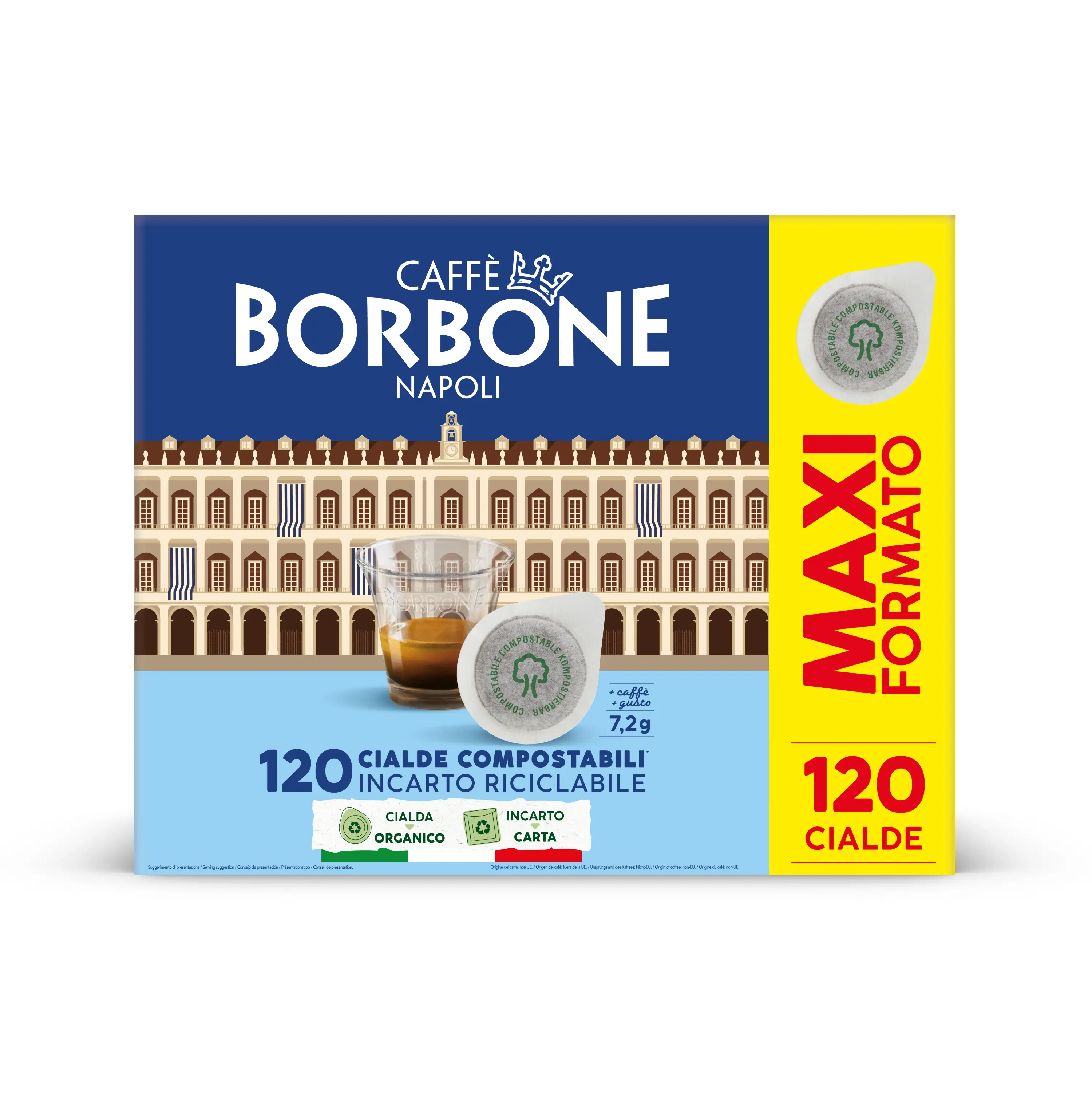 Caffè Borbone Miscela Nobile 44BBLUNOBILE120PZ