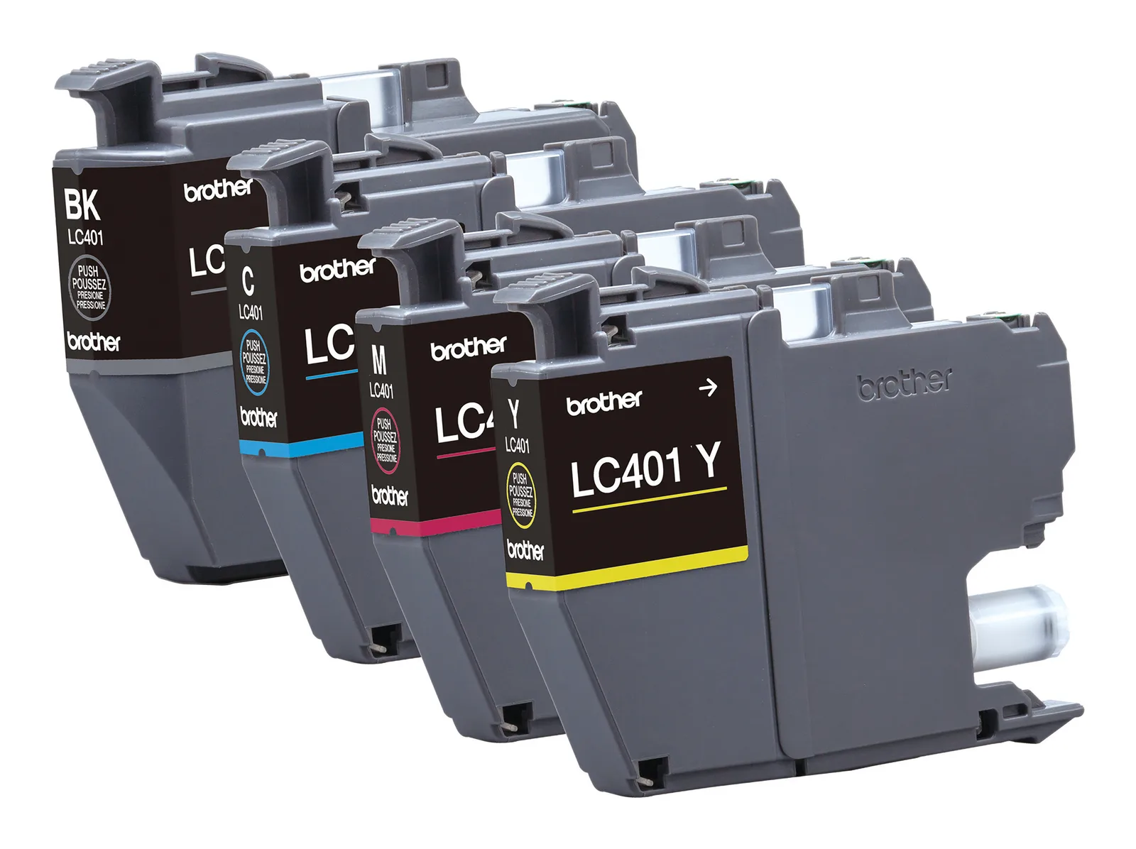 Brother LC4014PKS mürekkep kartuşu 4 adet Orijinal Standart Verimlilik Siyah, Cam Göbeği, Macenta, Sarı