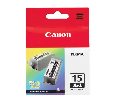 Canon BCI-15BK, 2-pack 8190A017