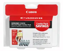 Canon BCI-24BK/CL Four Pack with GP502 6881A059