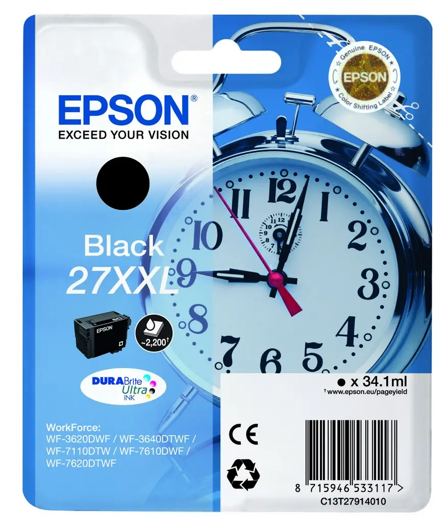 Epson 27XXL DURABrite Ultra C13T27914010