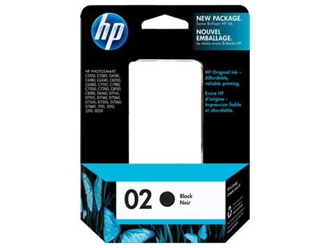 HP 02 Black C8721WC