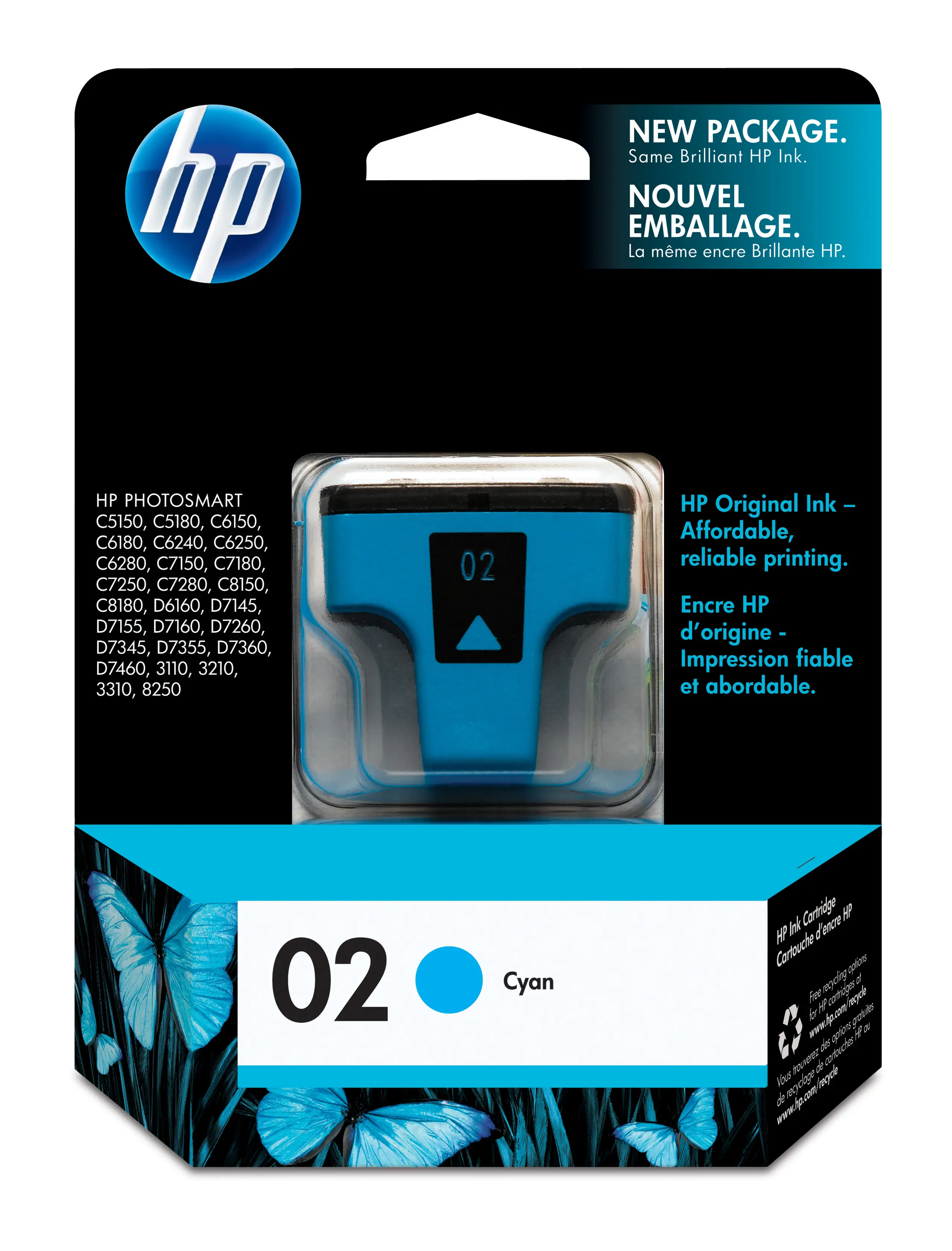 HP 02 Cyan C8771WC