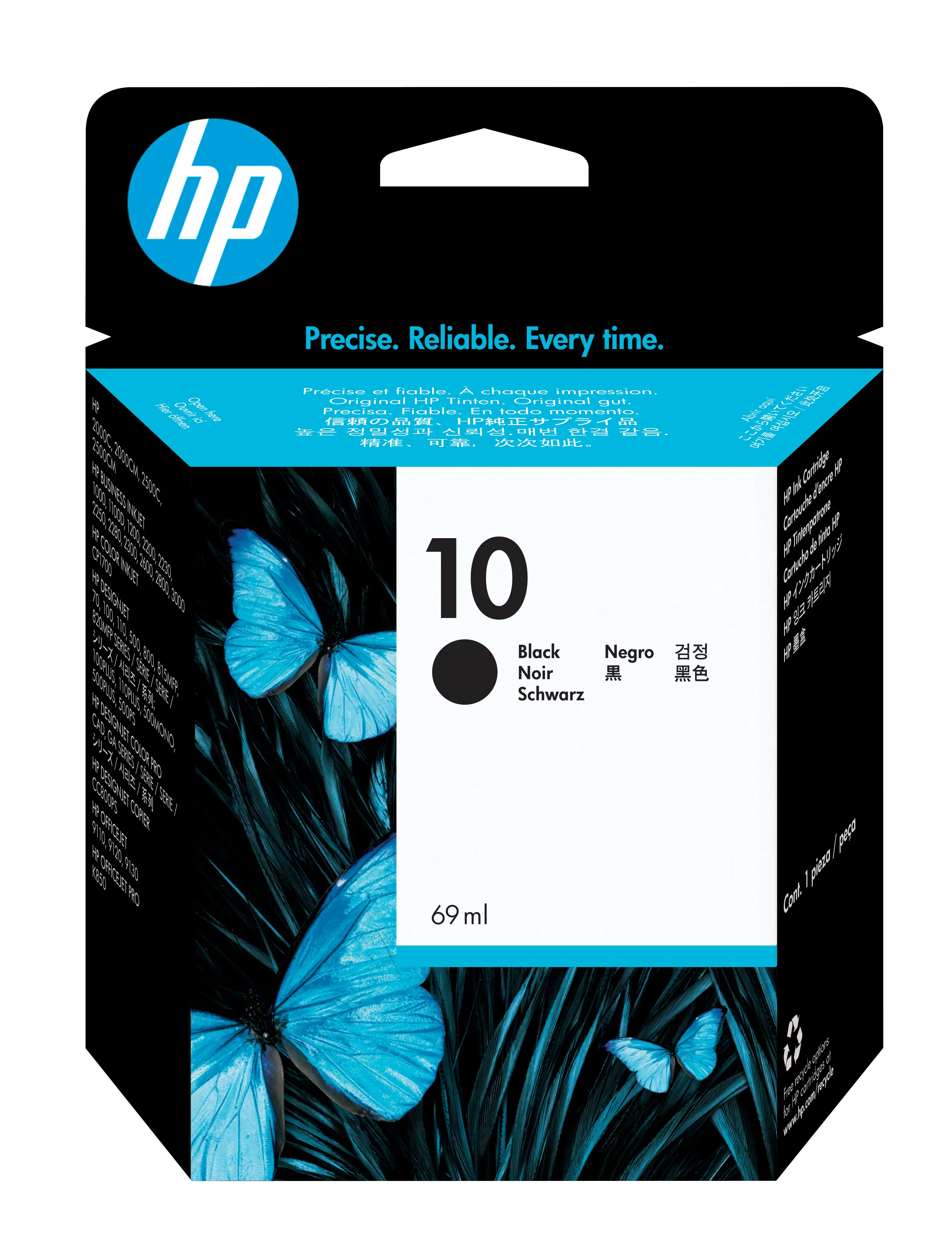 HP 10 Siyah Orijinal Mürekkep Kartuşu C4844A