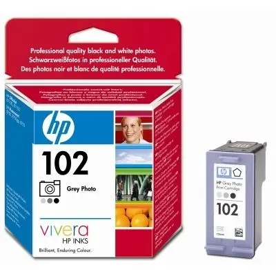 HP 102 Grey Photo Inkjet Print Cartridge with Vivera Inks C9360A