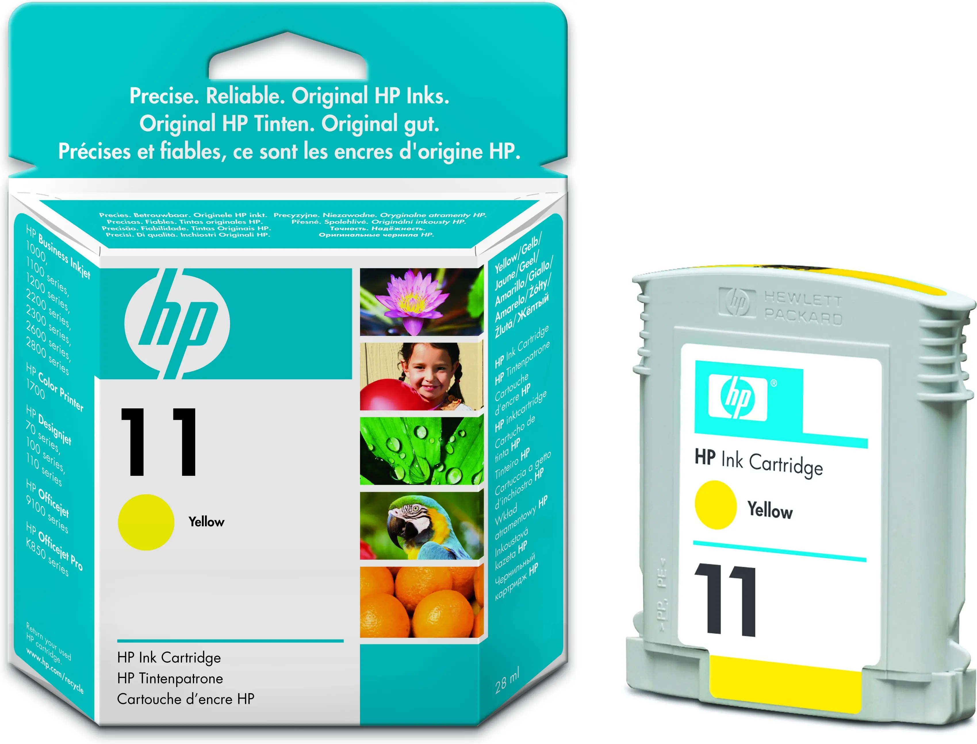 HP 11 Sarı Orijinal Mürekkep Kartuşu C4838A