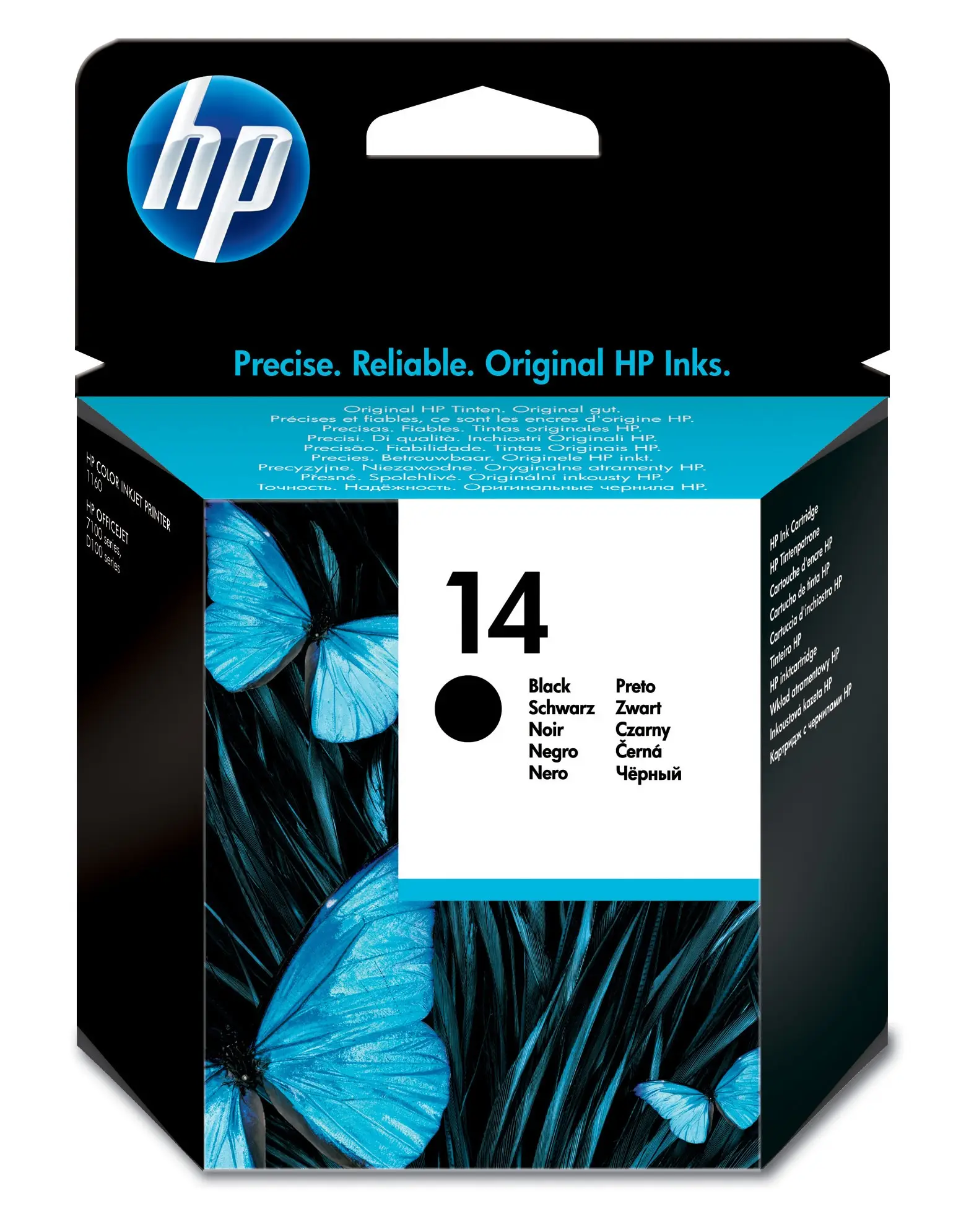 HP 14 Black Original Ink Cartridge C5011AE