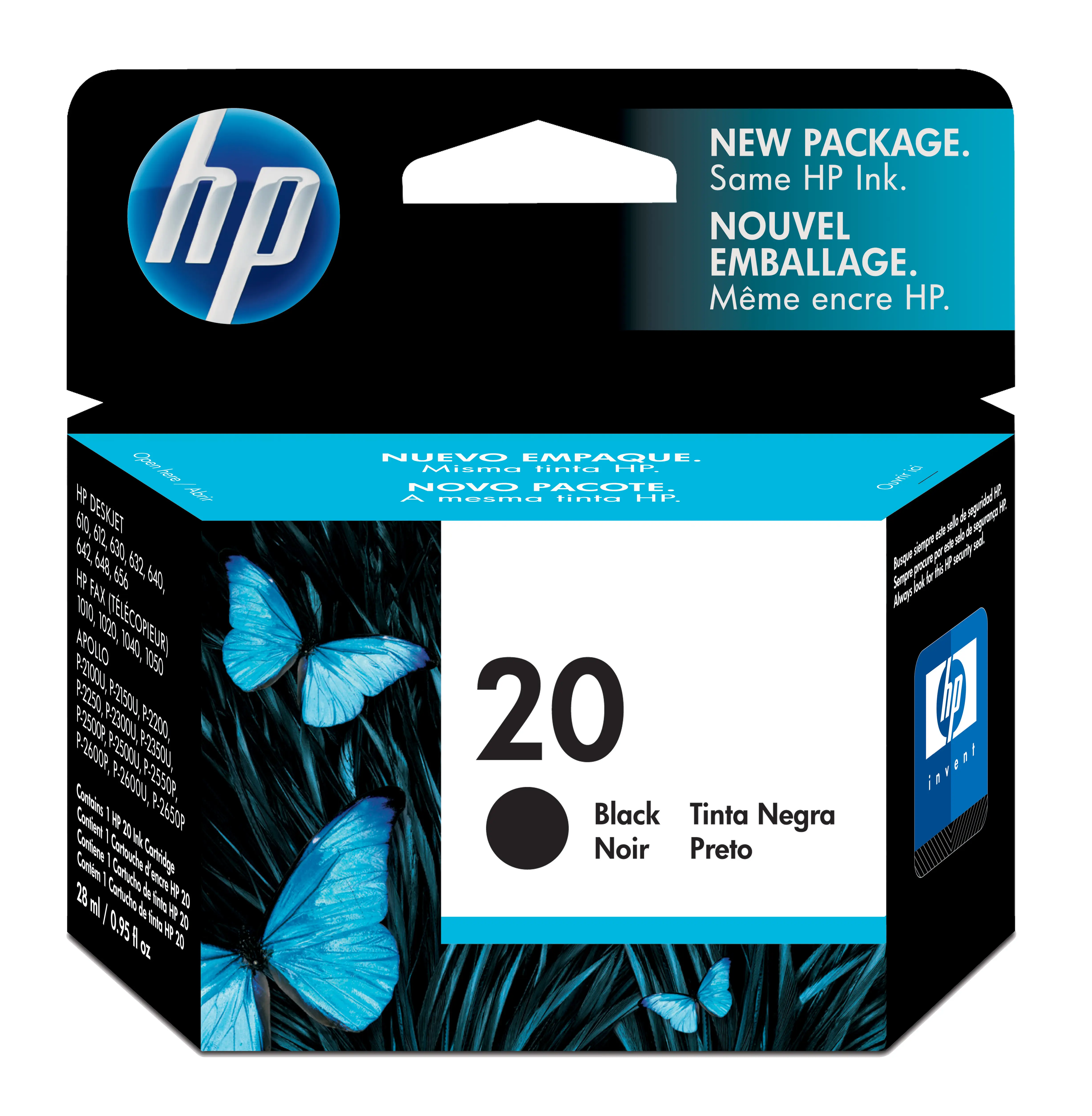 HP 20 Black C6614N