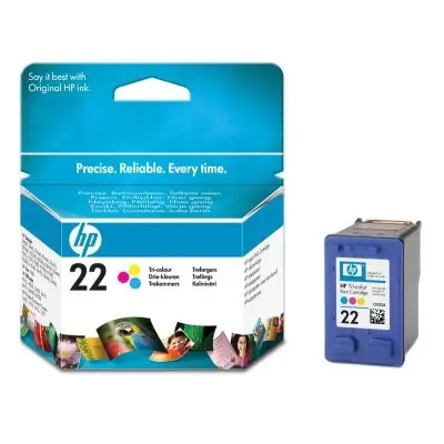 HP 22 Tri-colour Inkjet Print Cartridge, 10% Plus C9352DL