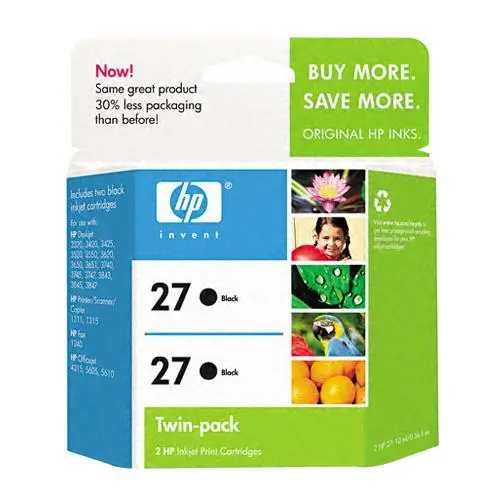 HP 27 2-pack Black C9322AN