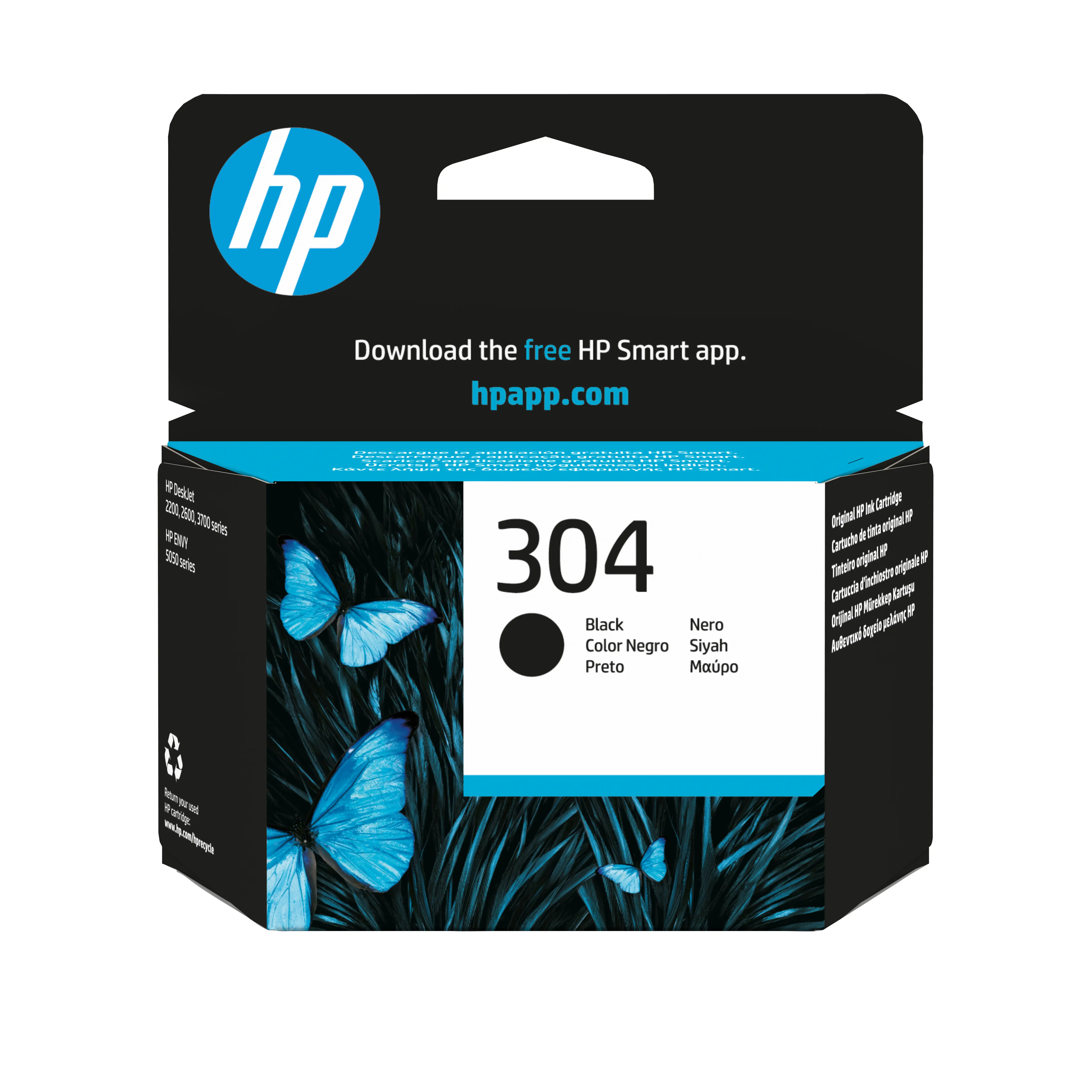 HP 304 Siyah Orijinal Mürekkep Kartuşu N9K06AE