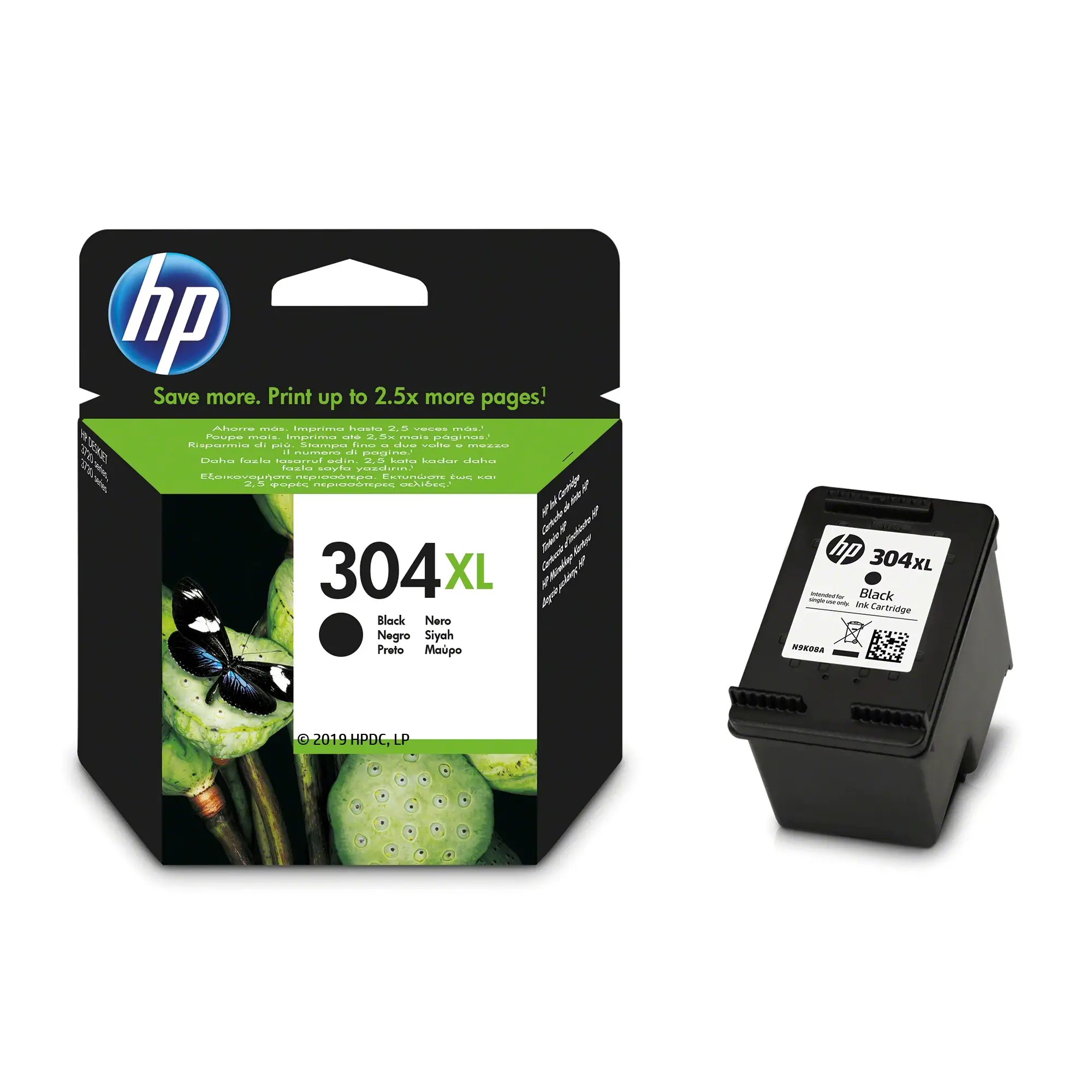 HP 304XL Siyah Orijinal Mürekkep Kartuşu N9K08AE