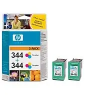 HP 344 Tri-colour Inkjet Print Cartridge 2-pack C9505E