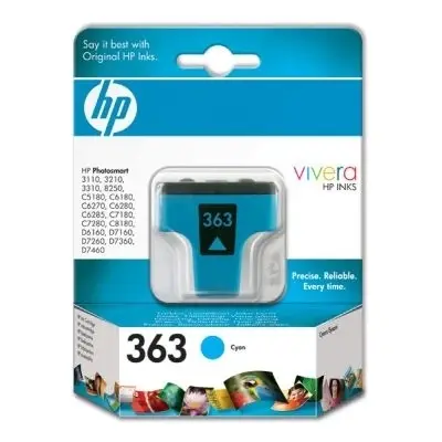 HP 363 Cyan Ink Cartridge with Vivera Ink C8771E