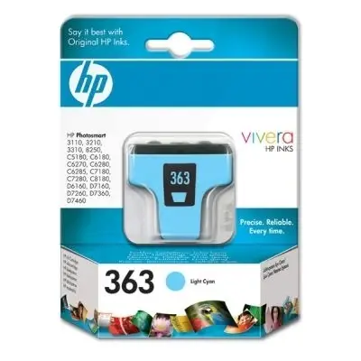 HP 363 Light Cyan Ink Cartridge with Vivera Ink C8774E