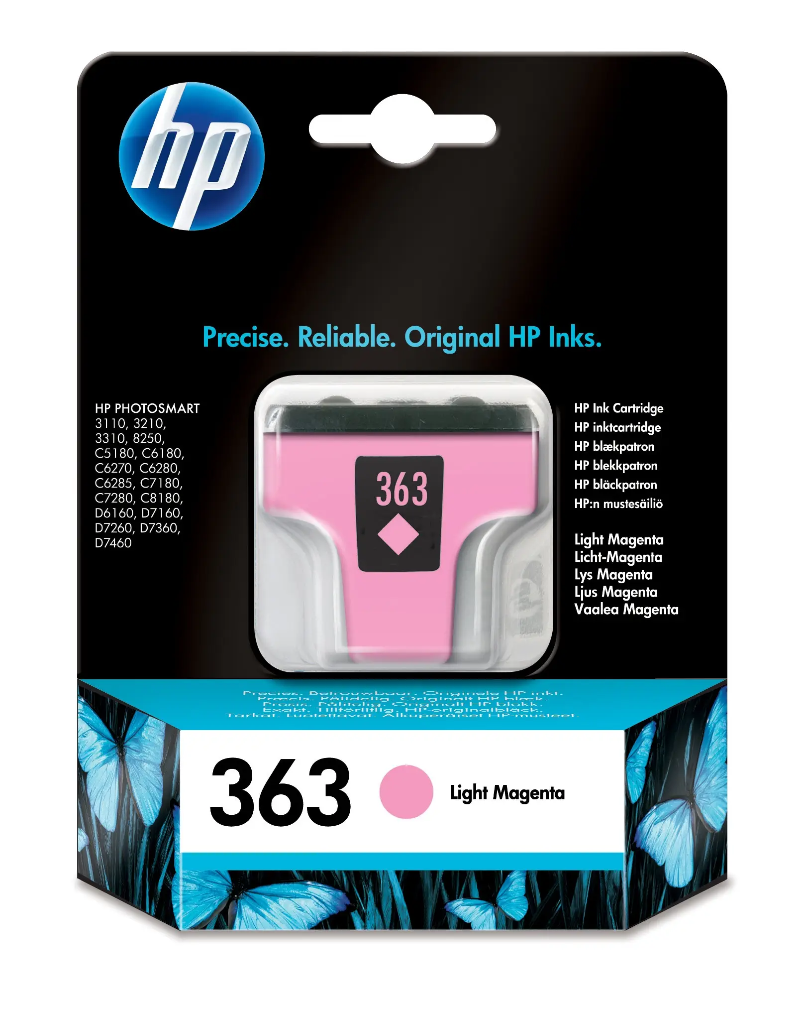 HP 363 lys magenta printerpatron med Vivera blæk C8775EE