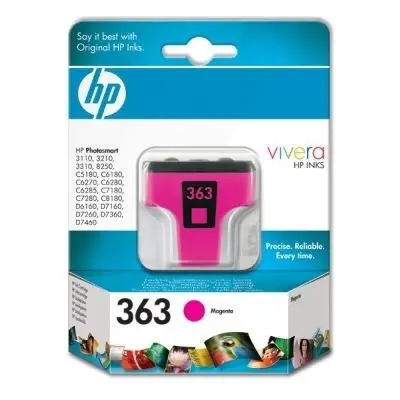 HP 363 Magenta Ink Cartridge with Vivera Ink C8772E