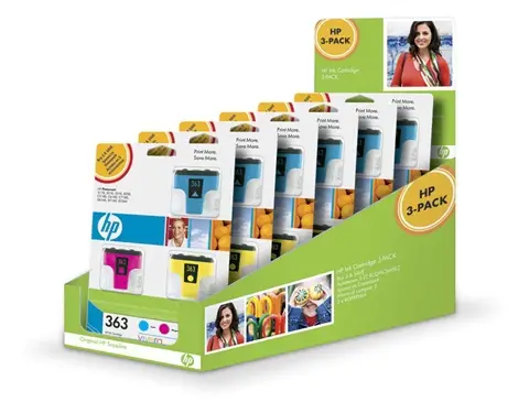 HP 363 Tri Colour Individual Inks, 3-Pack CC579EE