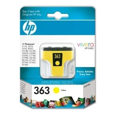HP 363 Yellow Ink Cartridge with Vivera Ink C8773E