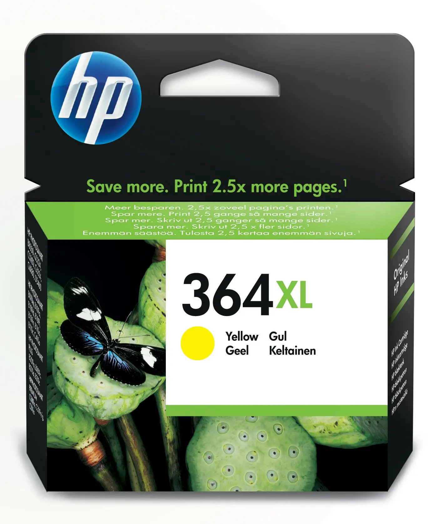 HP 364XL Yüksek Kapasiteli Sarı Orijinal Mürekkep Kartuşu CB325EE#ABB