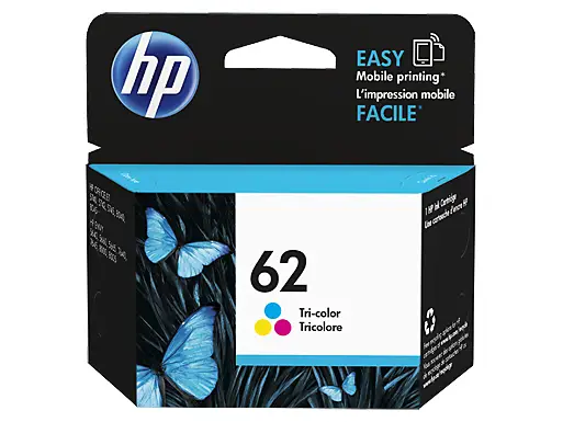 HP 62 Tri-color Original Ink Cartridge C2P06AN140