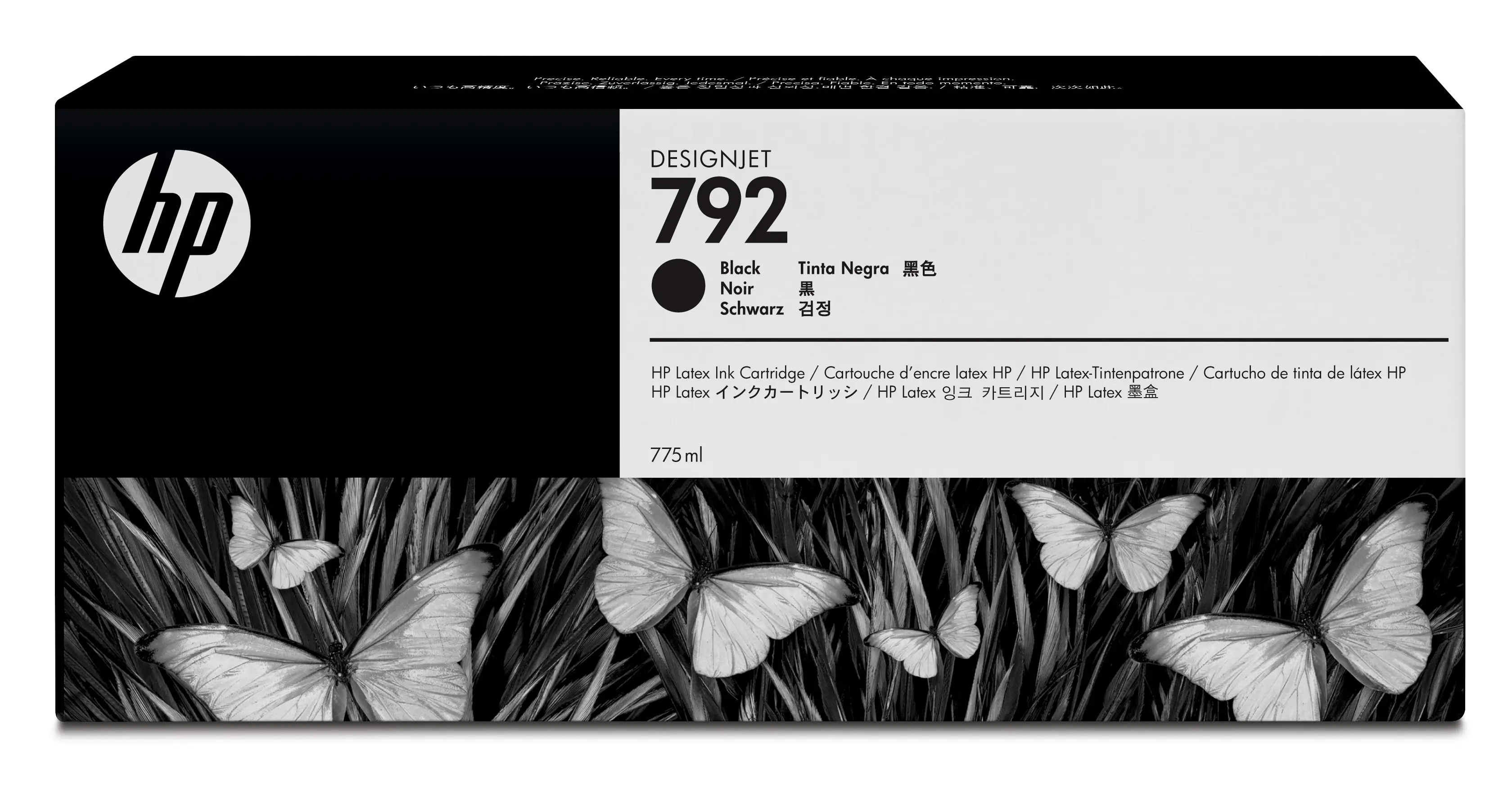 HP 792 775-ml Black Latex Ink Cartridge CN705A