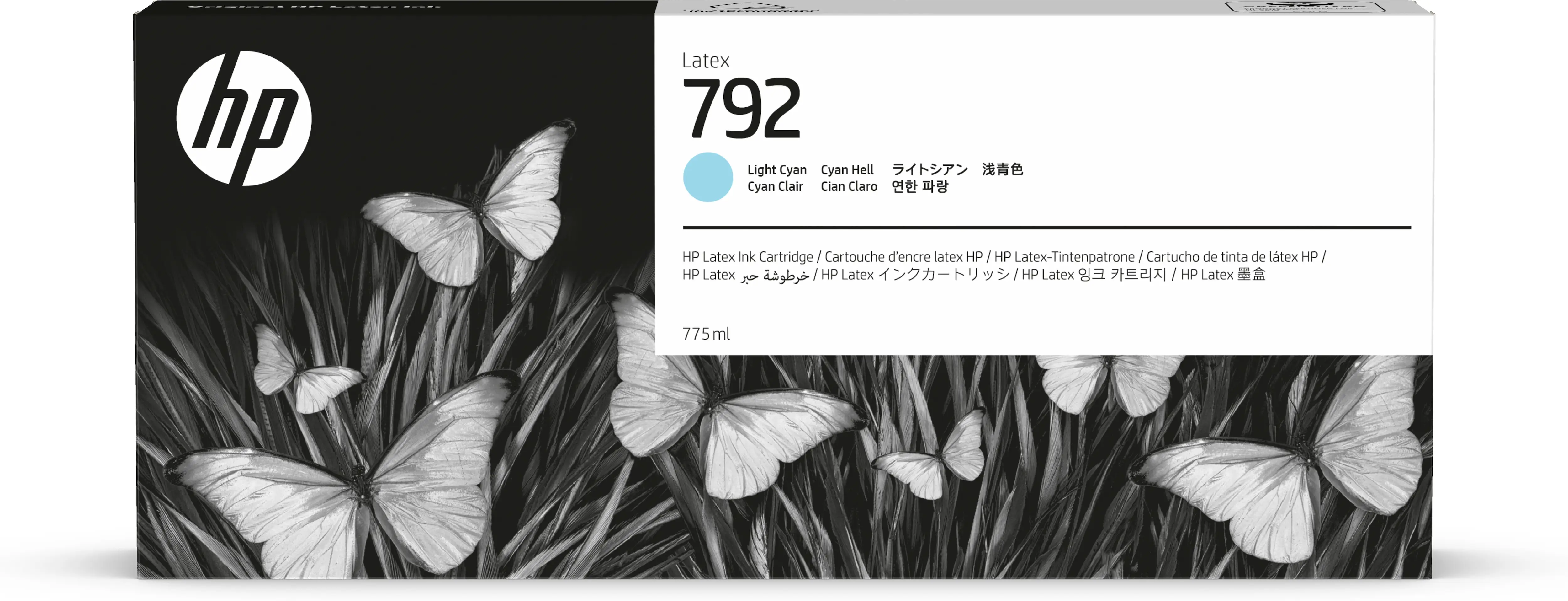 HP 792 775-ml Light Cyan Latex Ink Cartridge CN709A
