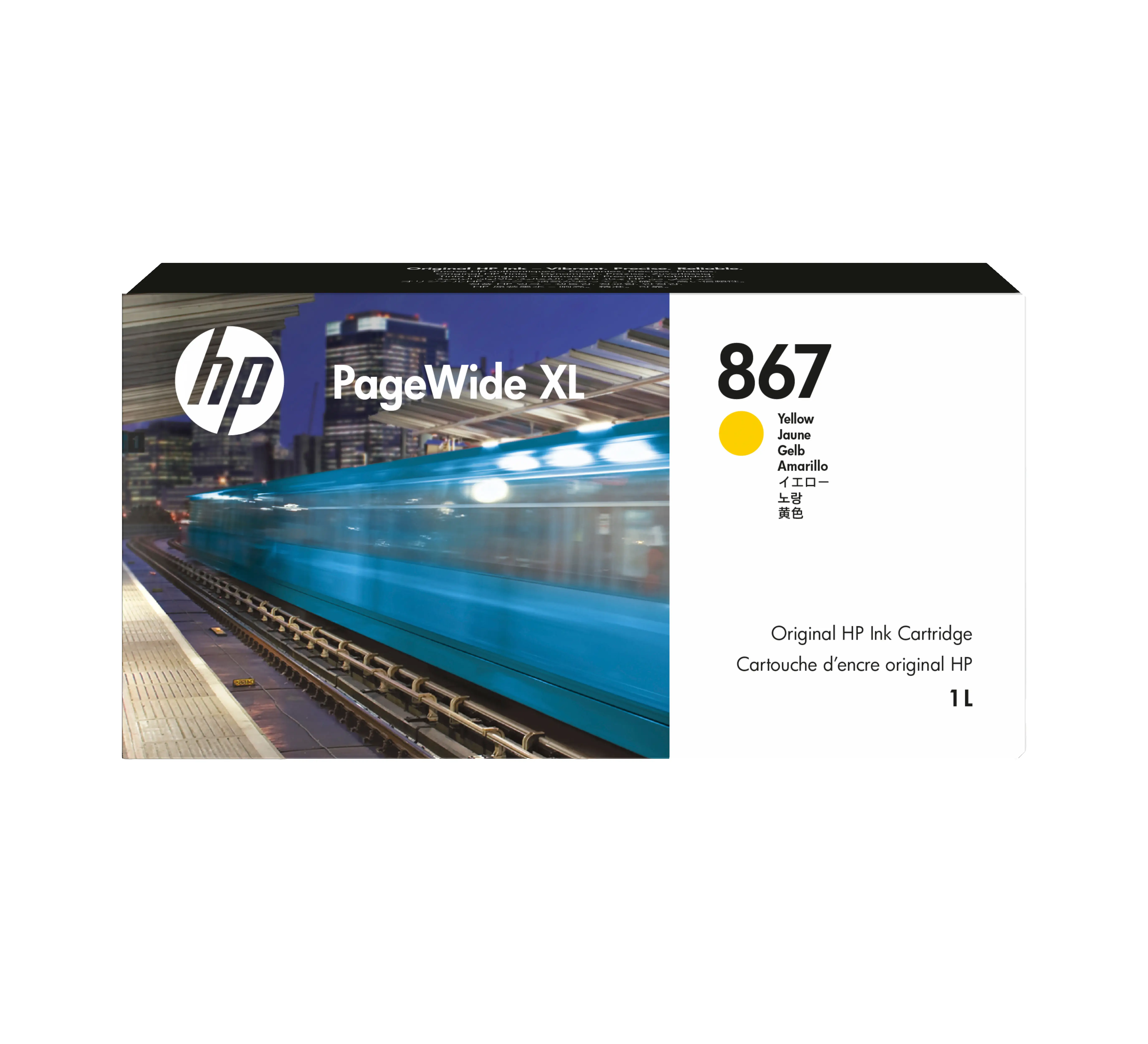 HP 867 1 Litre Sarı PageWide XL Mürekkep Kartuşu 3ED92A