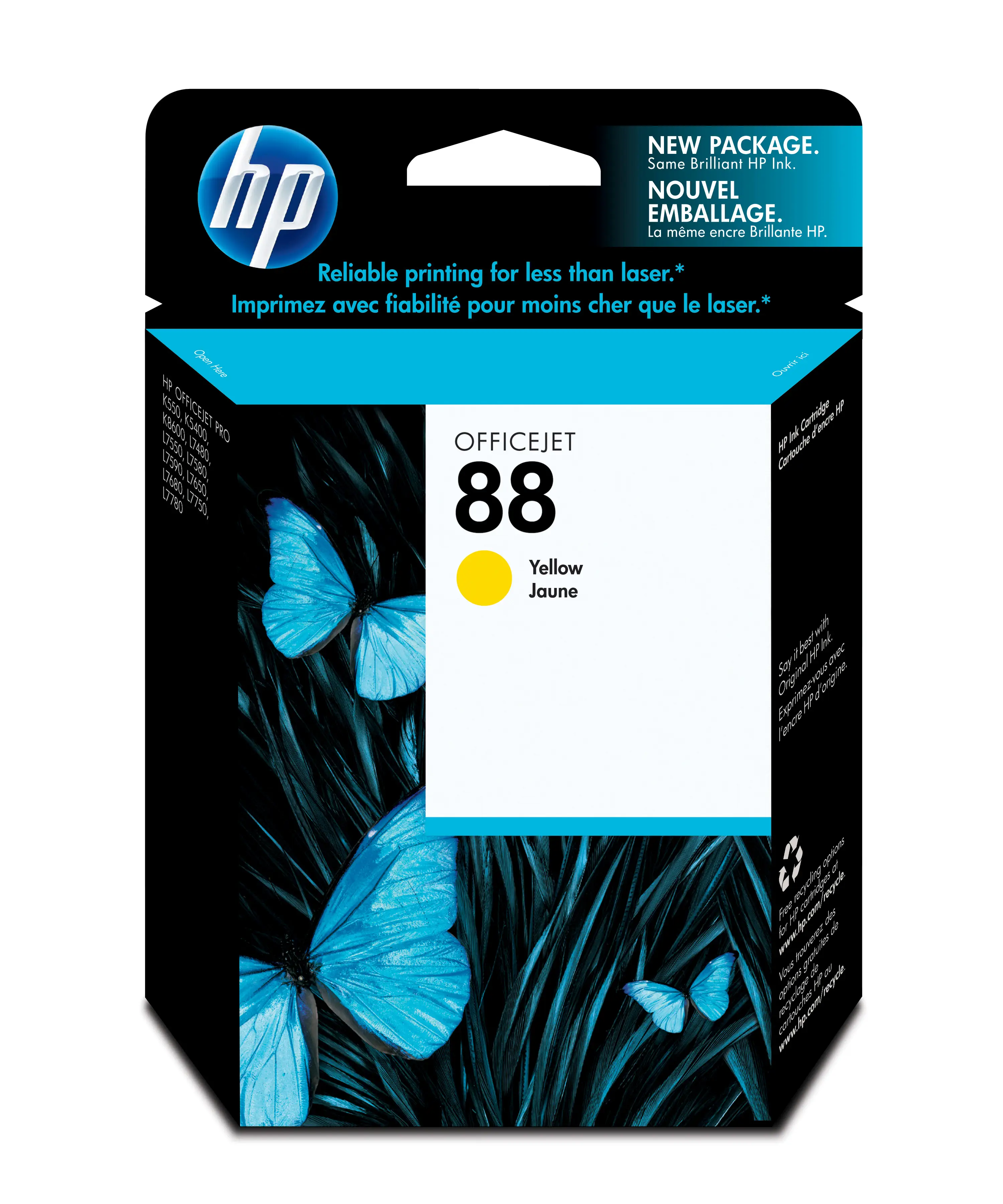 HP 88 Yellow Officejet Ink Cartridge C9388AC
