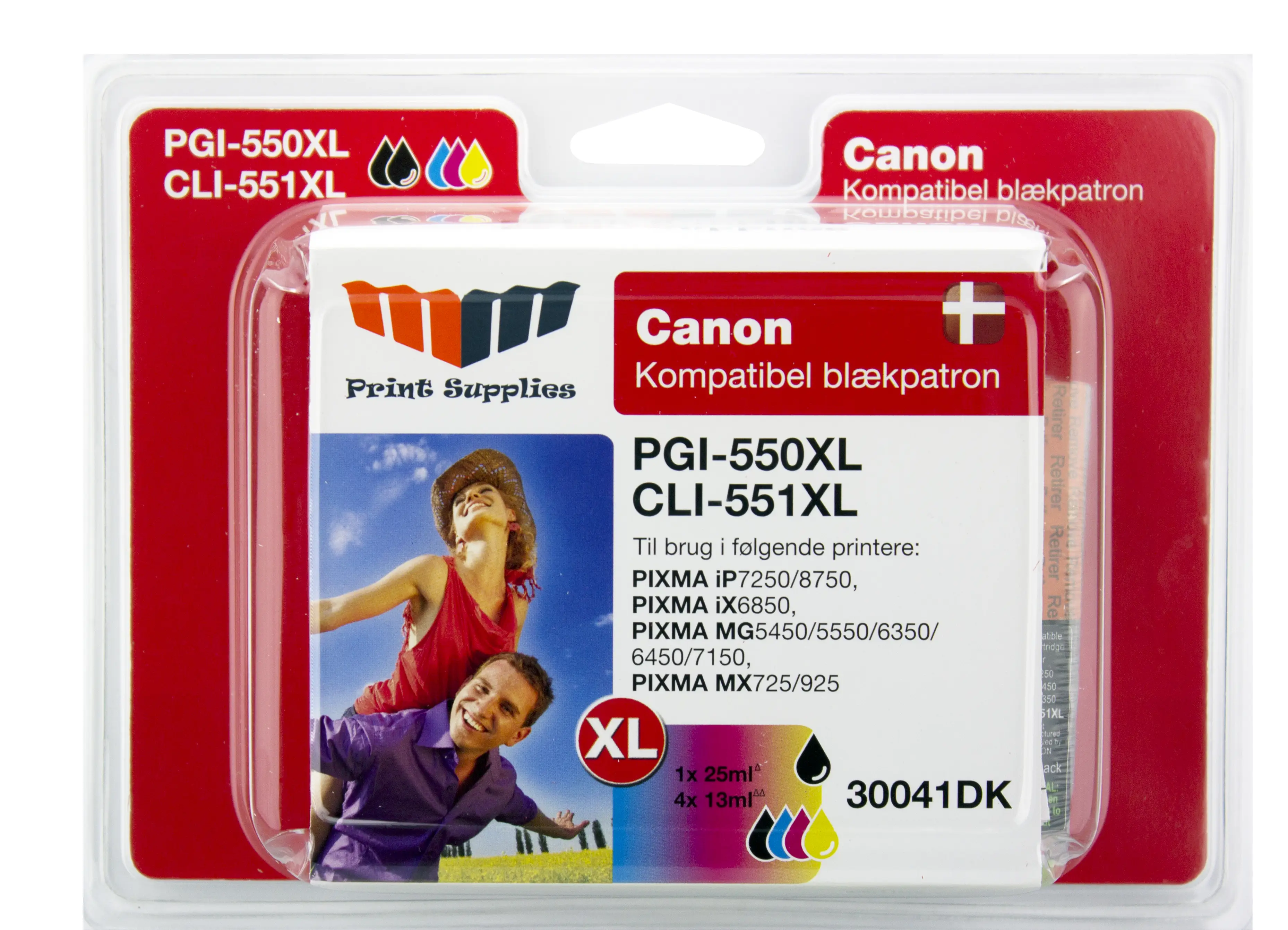 MM Black & Color Inkjet Cartridges - Replace Canon PGI-550XL & CLI-551XL (BK & BK/C/M/Y) 30041DK