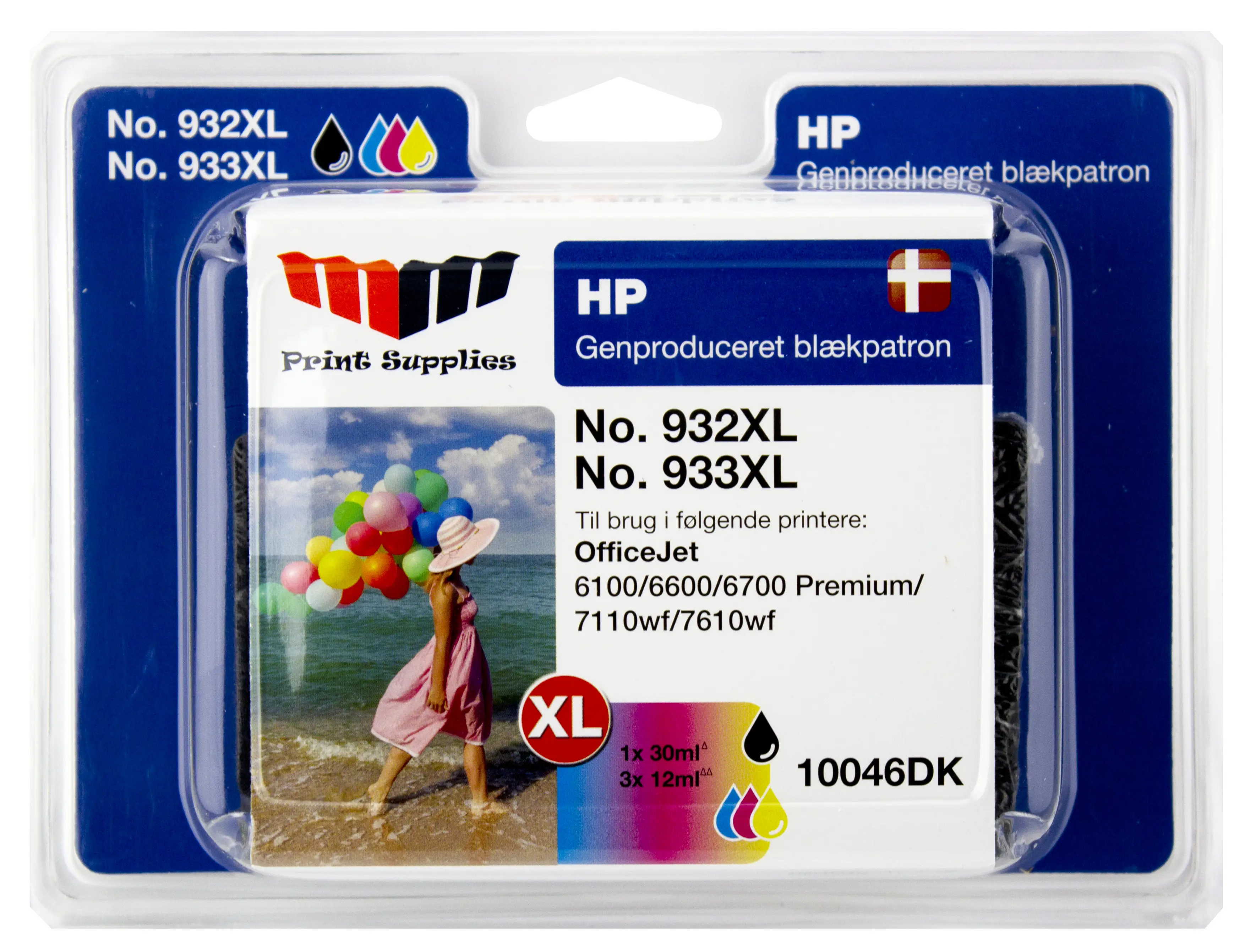 MM Black & Color Inkjet Cartridges - Replaces HP No.932XL & No.933XL Value Pack BK/C/M/Y 10046DK