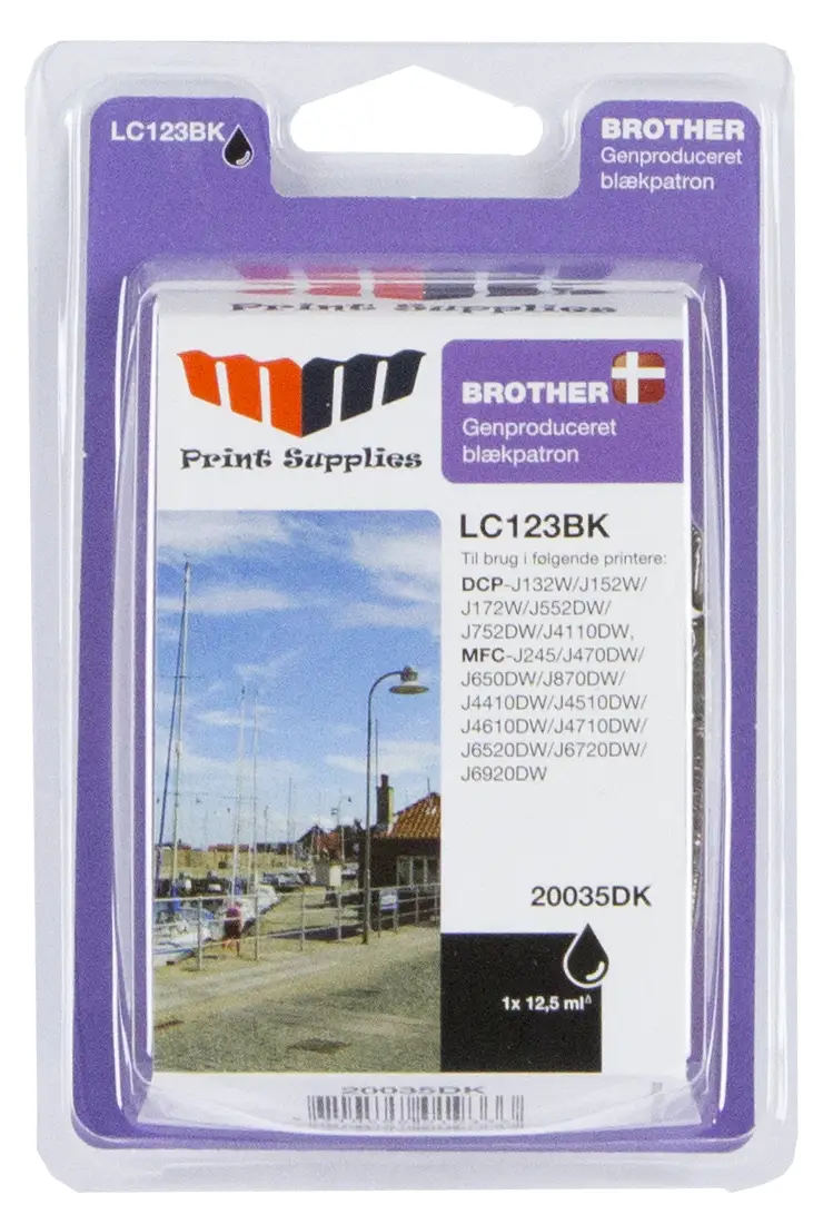MM Black Inkjet Cartridge (LC123BK) 20035DK