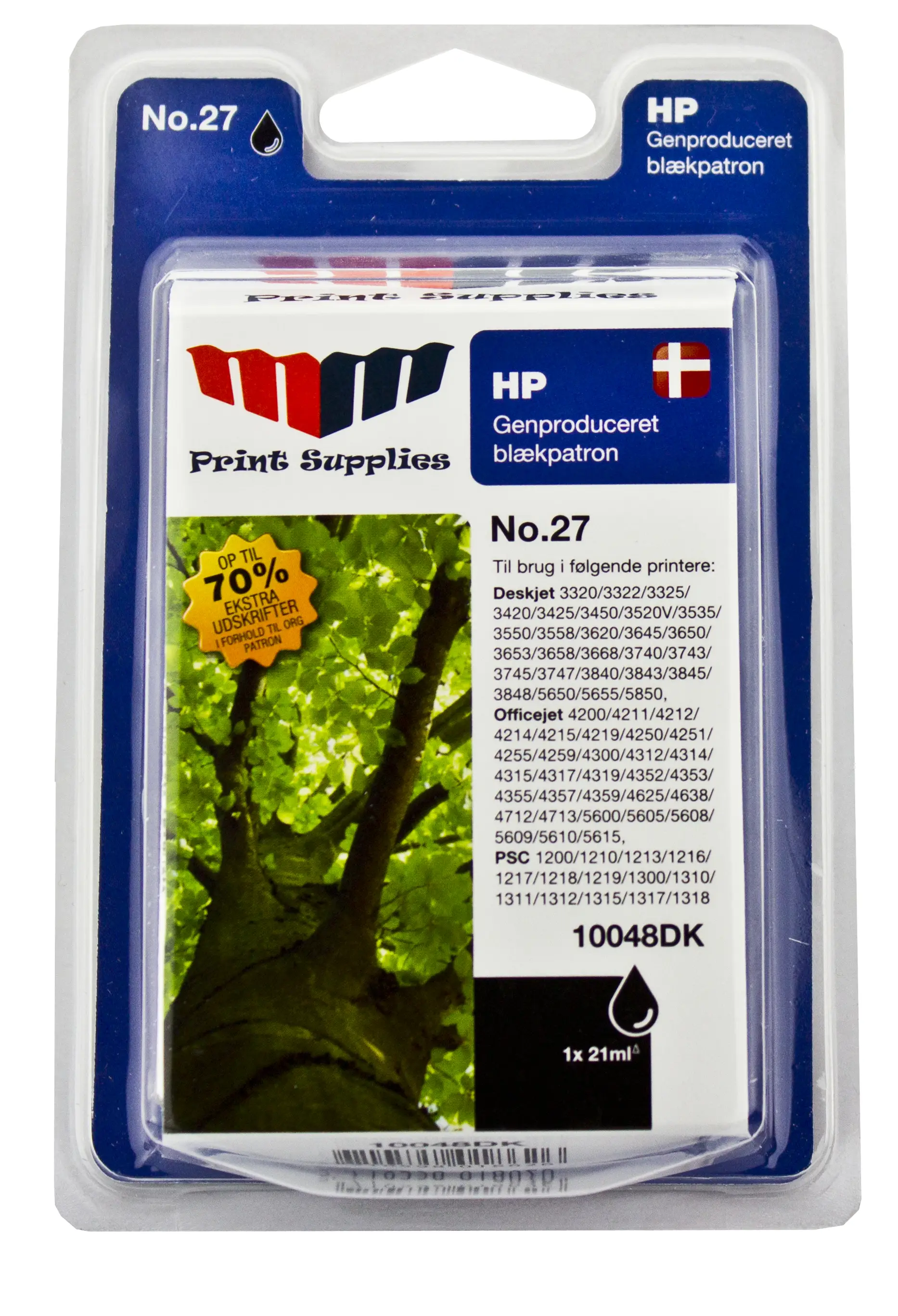 MM Black Inkjet Cartridge No.27 (C8727AE) 10048DK
