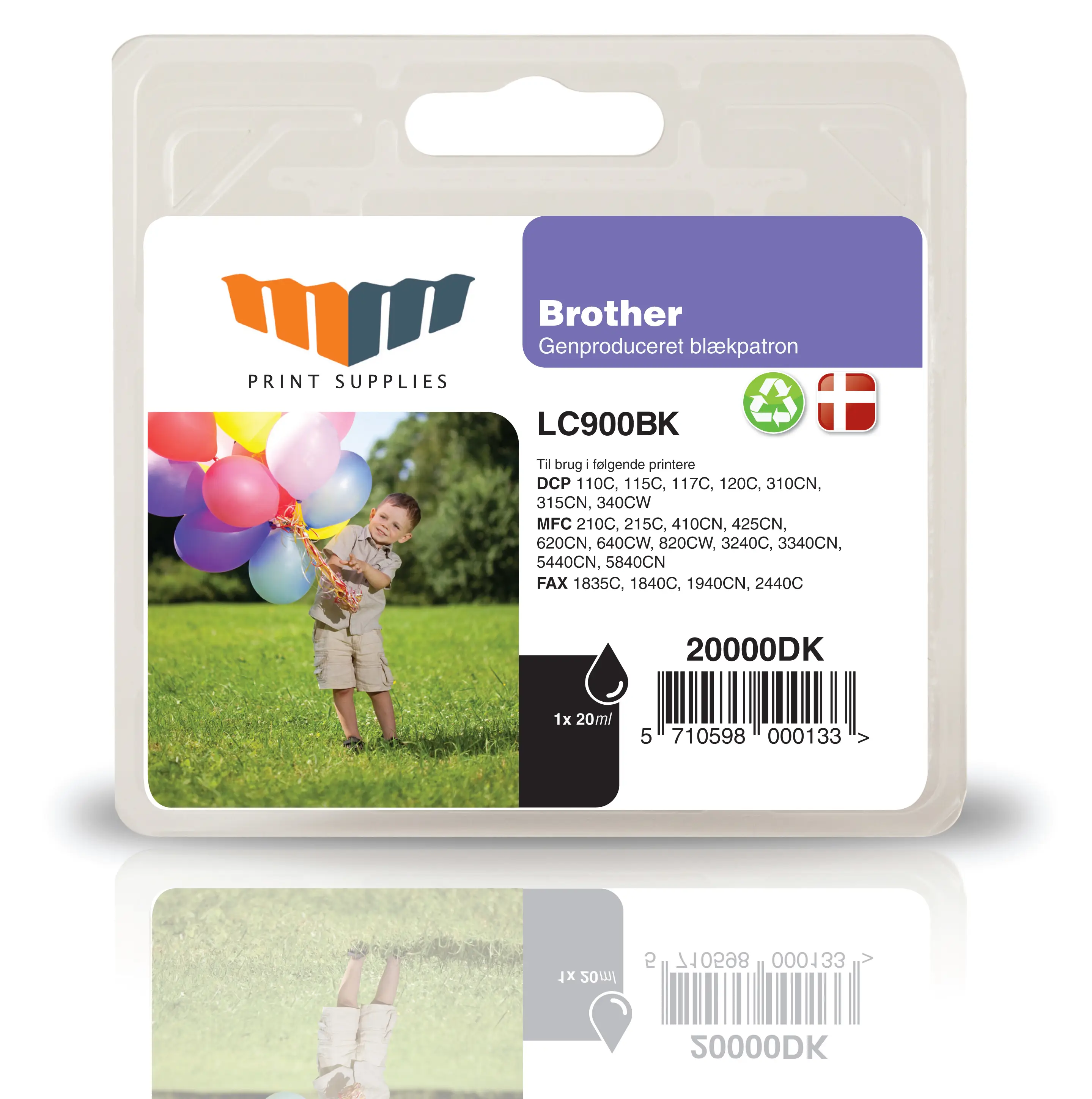 MM Black Inkjet Cartridge - Replaces Brother LC900BK 20000DK