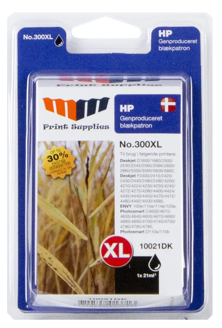 MM Black Inkjet Cartridge - Replaces HP No.300XL (CC641EE) 10021DK