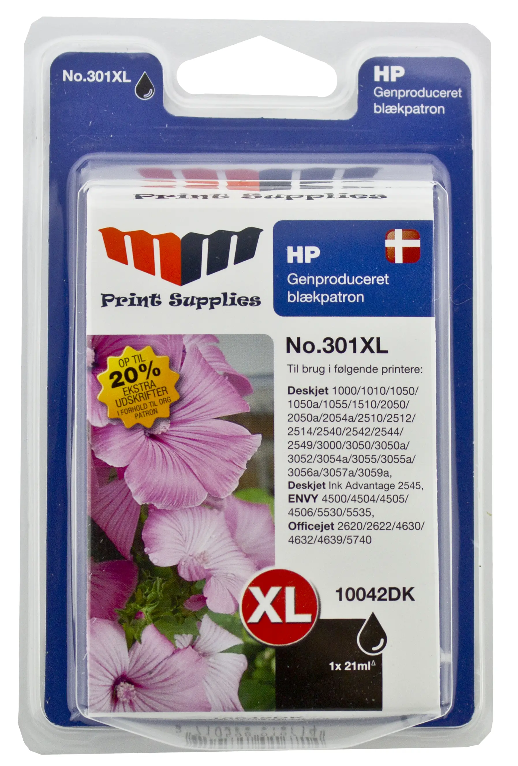 MM Black Inkjet Cartridge - Replaces HP No.301XL (CH563EE) 10042DK