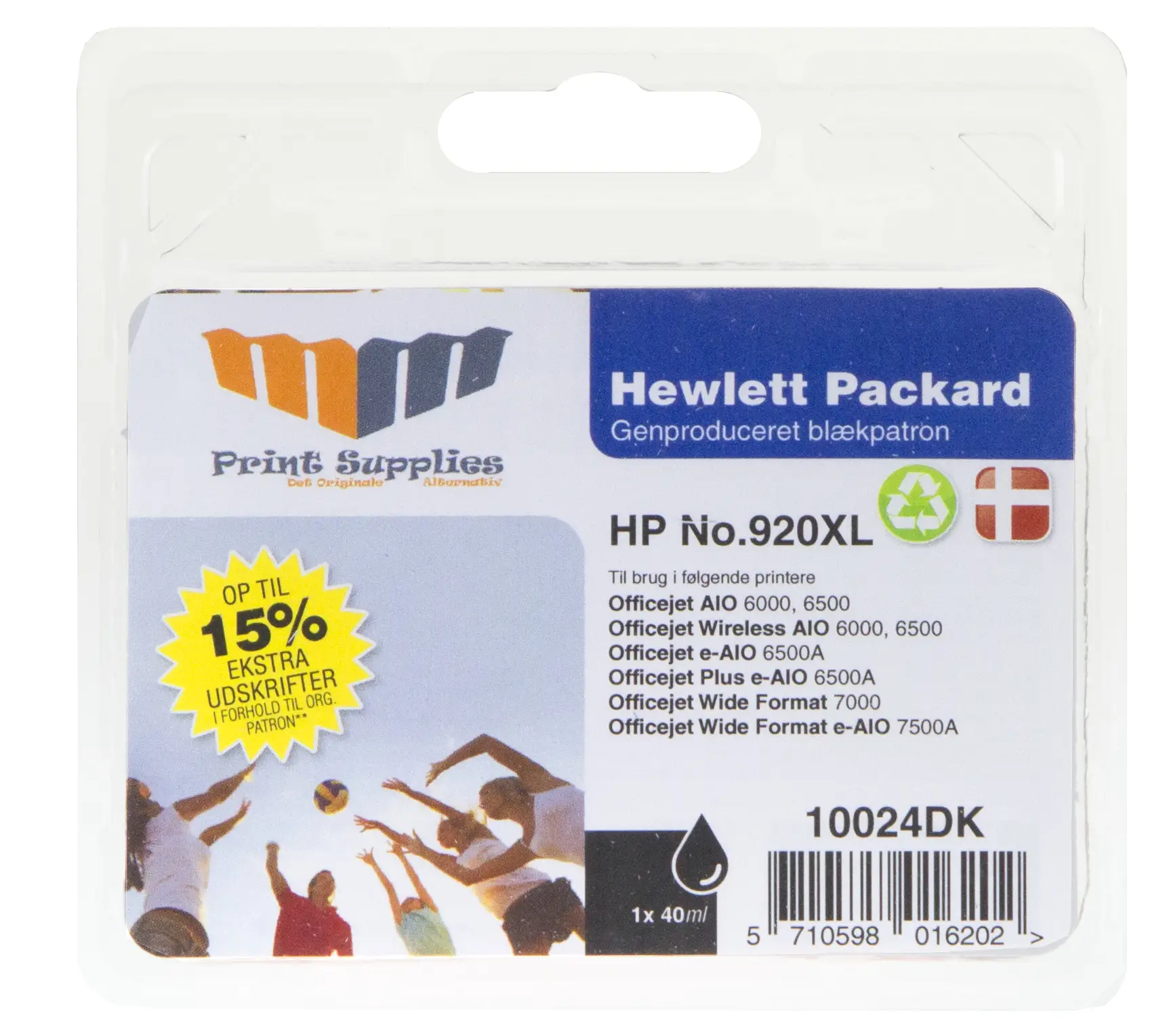 MM Black Inkjet Cartridge - Replaces HP No.920XL (CD975AE) 10024DK