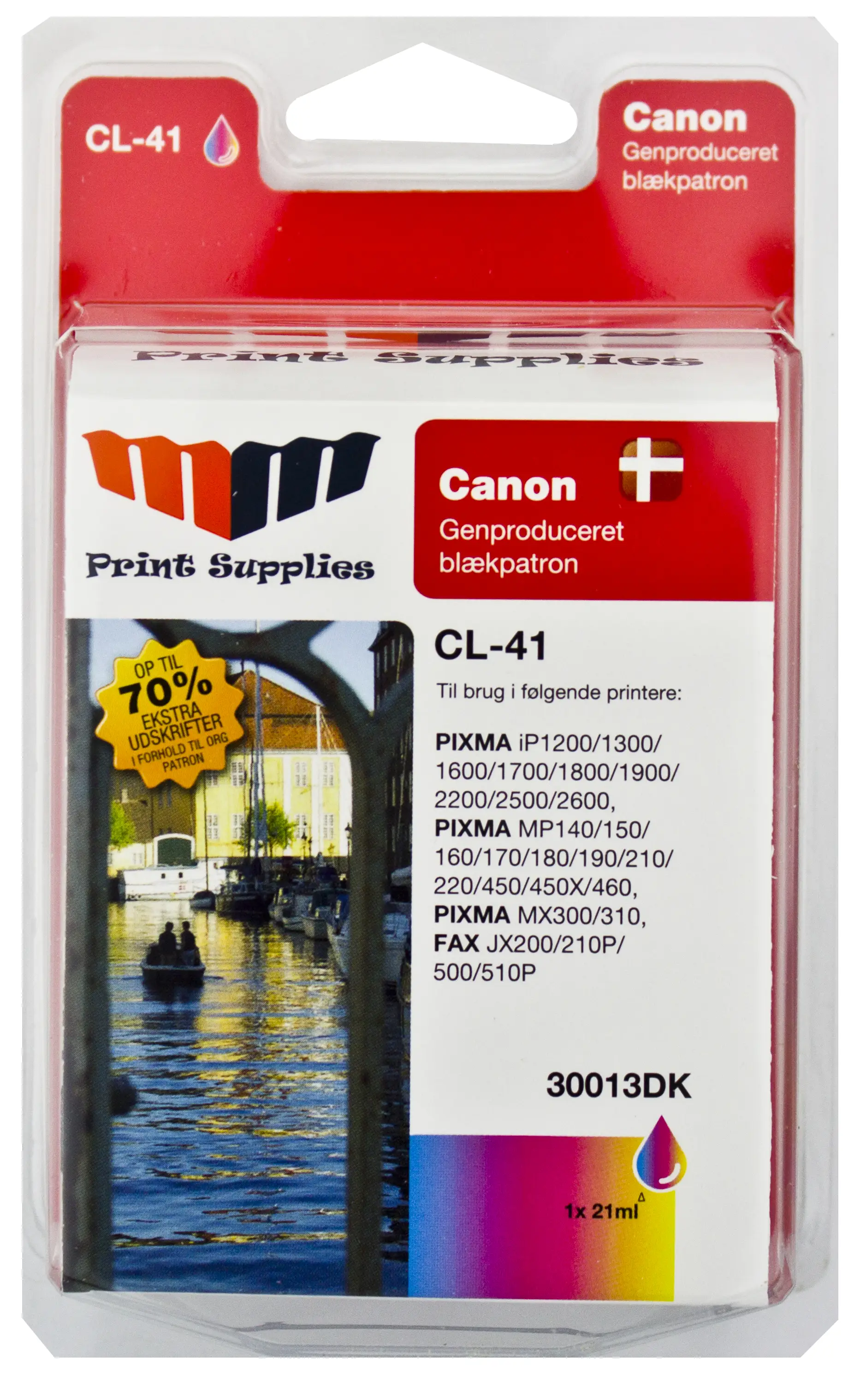 MM Color Inkjet Cartridge - Replaces Canon CL-41 (0617B001) - 40% Extra ink compared to OEM 30013DK