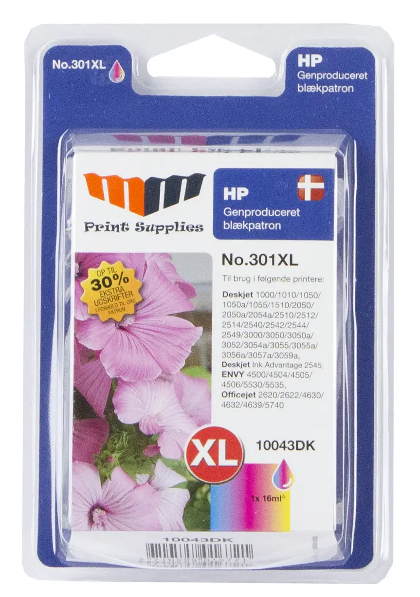 MM Color Inkjet Cartridge - Replaces HP No.301XL (CH564EE) 10043DK