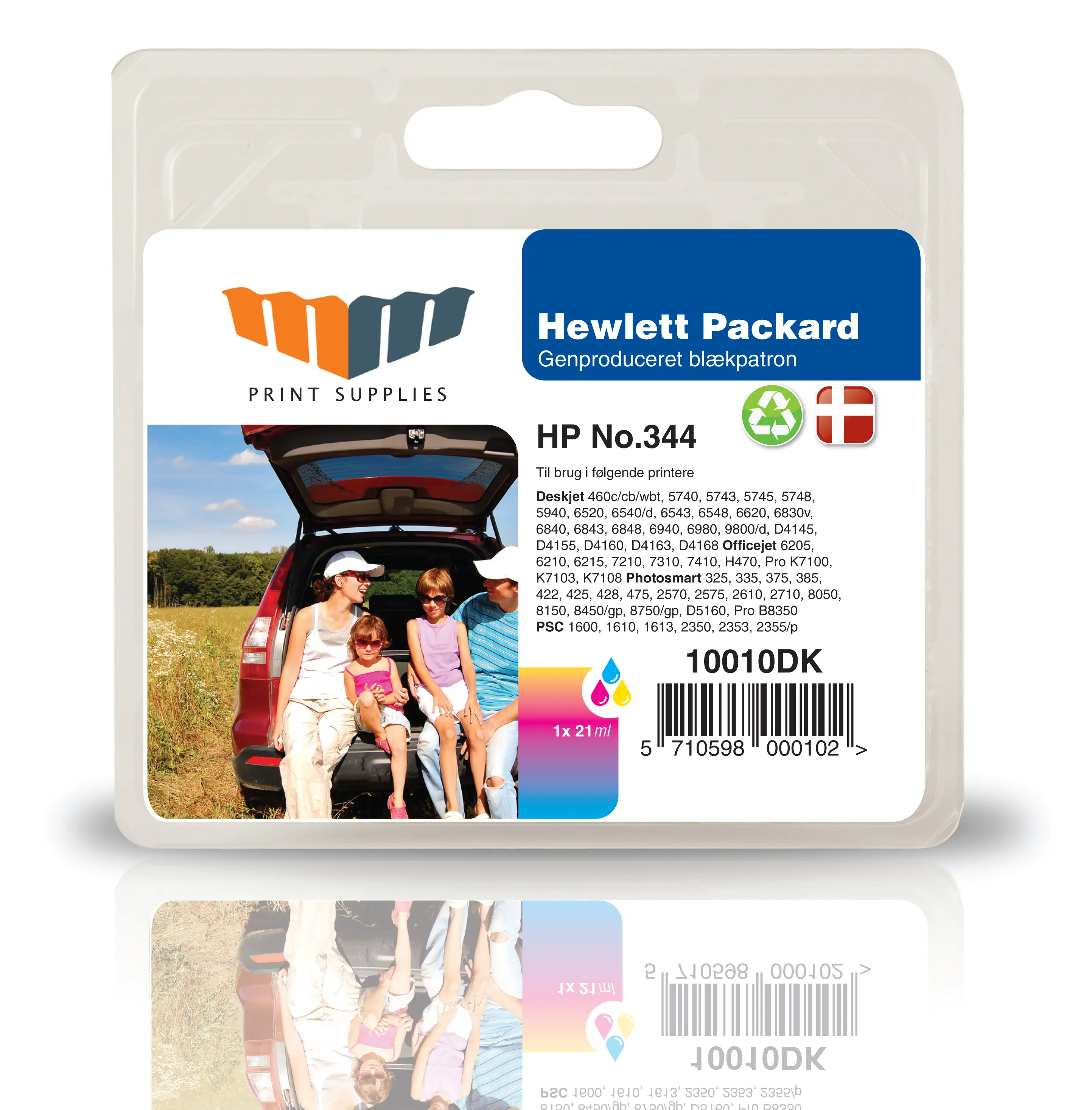 MM Color Inkjet Cartridge - Replaces HP No.344 (C9363EE) - 10% Extra ink compared to OEM 10010DK