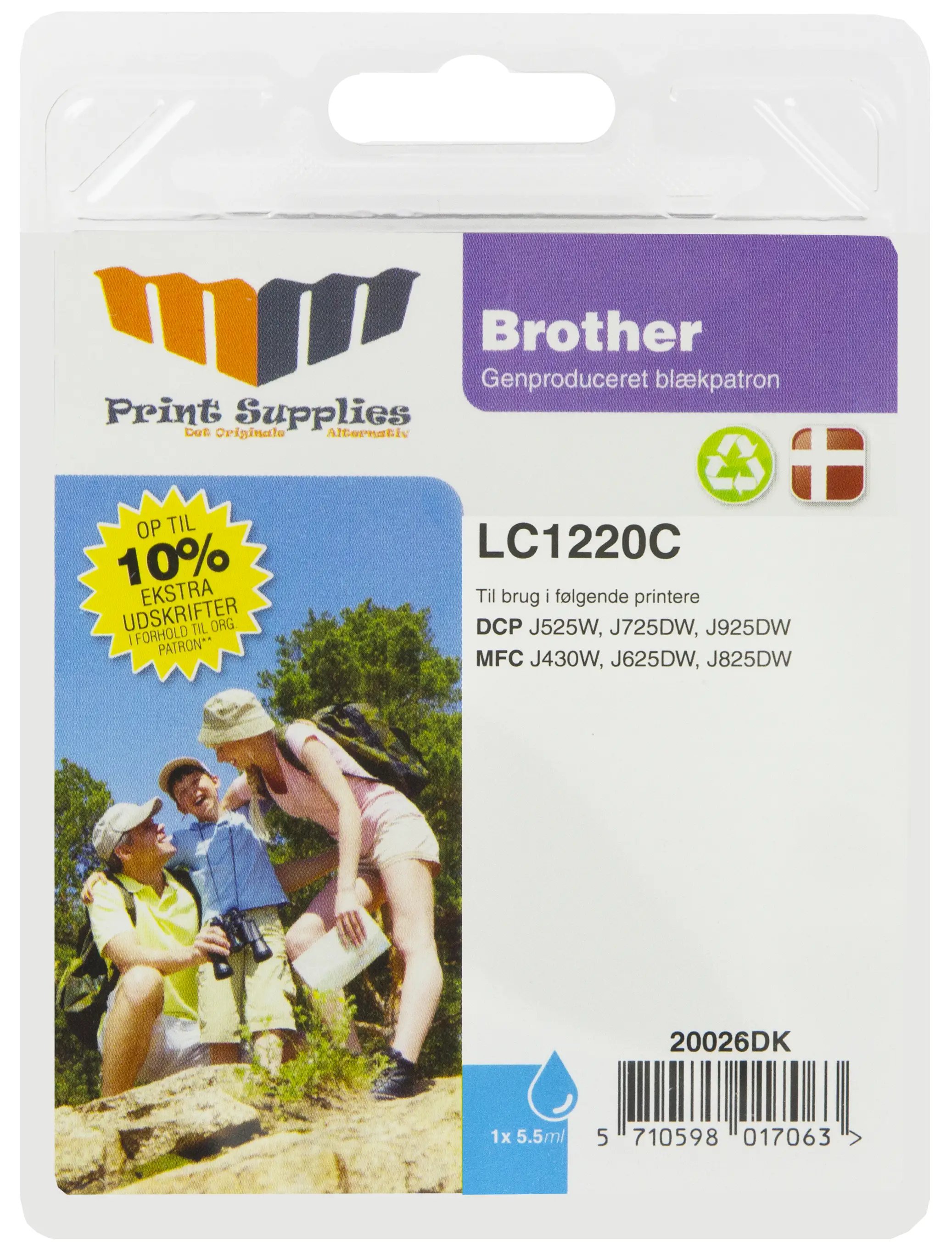 MM Cyan Inkjet Cartridge (LC1220C) 20026DK