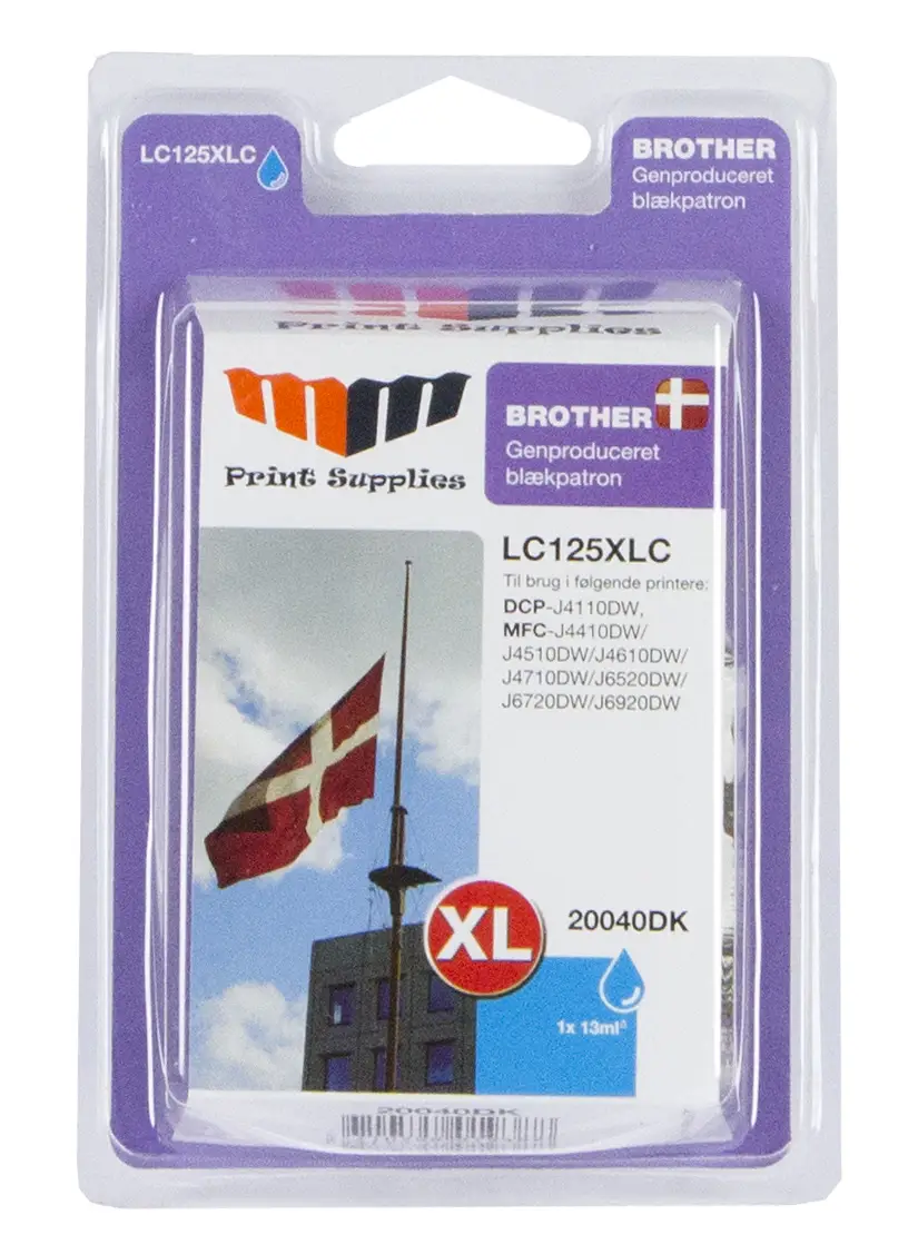 MM Cyan Inkjet Cartridge (LC125XLC) 20040DK