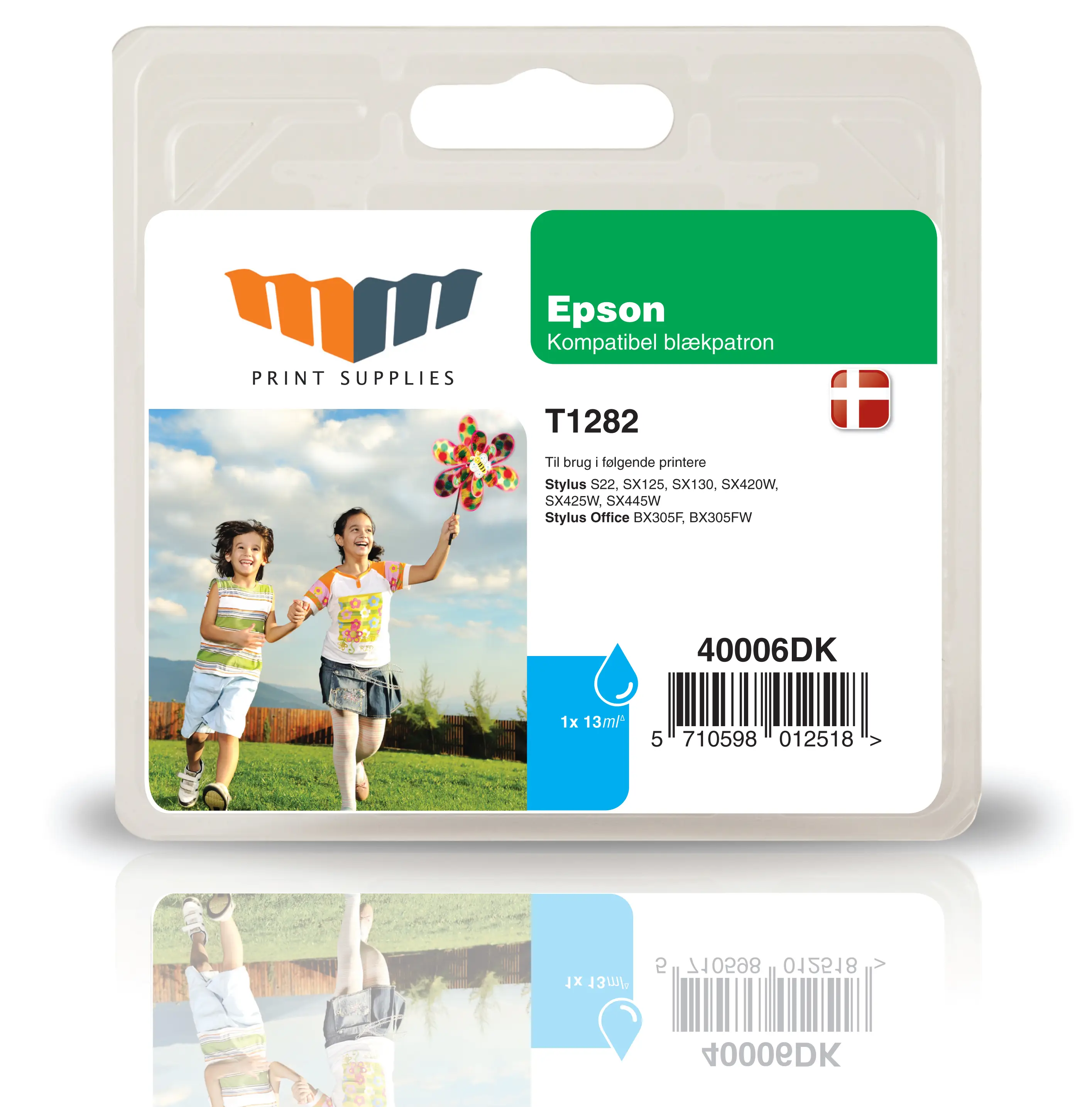 MM Cyan Inkjet Cartridge - Replaces Epson T1282 40006DK